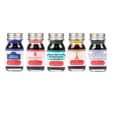 Чернила Herbin в банке 10 мл, Цвета Парижа