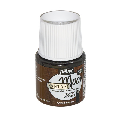 Краска Pebeo "Fantasy Moon" Лунные фантазии 45 мл с фактурным эффектом Шоколадный