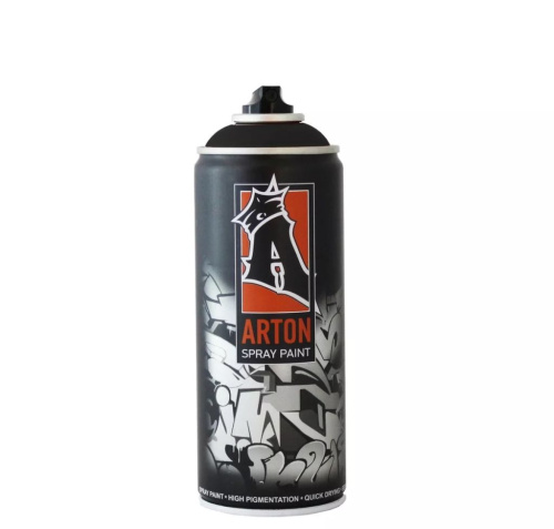 Краска для граффити Arton 400 мл в аэрозоли, Black