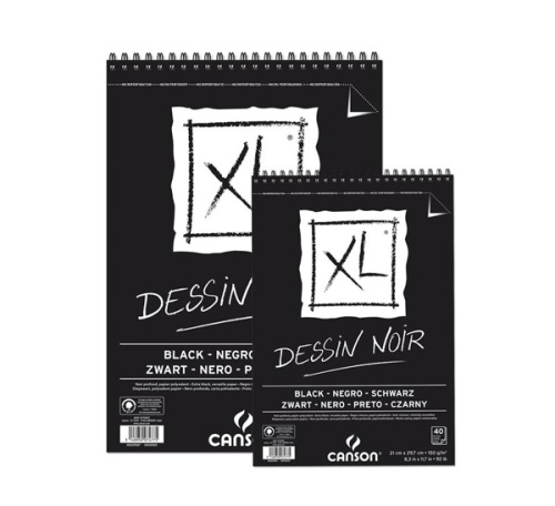 Альбом для графики на спирали Canson " XL Black"