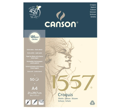 Альбом-склейка для графики Canson "1557" 21х29,7 см 50 л 120 г