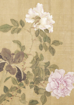 Тетрадь Сто цветов фрагмент "Розы и ирис"