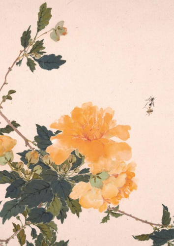 Тетрадь Насекомые и цветы "Две мушки"