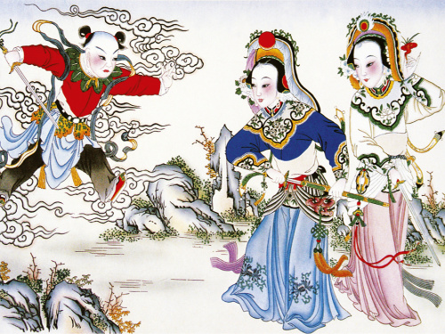 Открытка "Похищение волшебного снадобья."