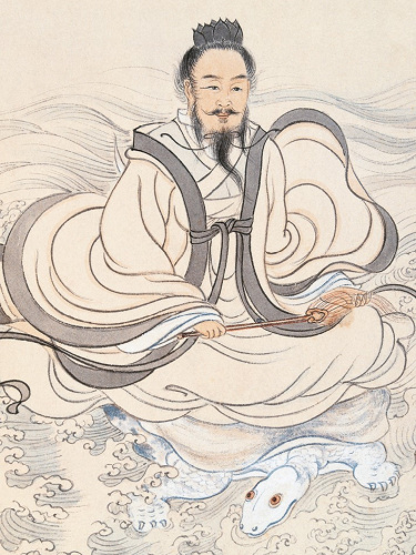 Открытка "Чжан Дацянь. Бог реки."