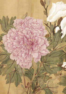 Тетрадь Сто цветов фрагмент "Розовый пион"