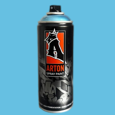 Краска для граффити Arton 400 мл в аэрозоли, Silver Blue