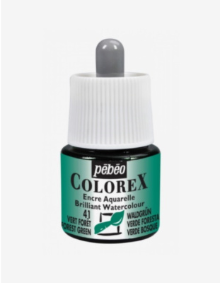Чернила акварельные Pebeo "Colorex" 45 мл №41 Зеленый лес