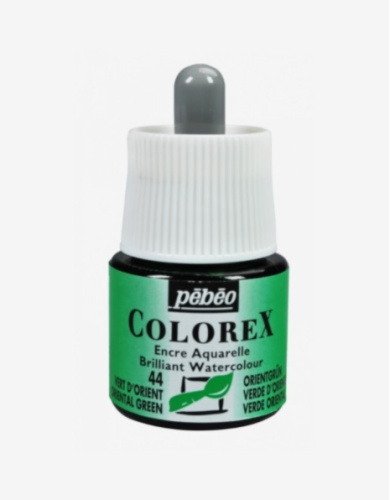 Чернила акварельные Pebeo "Colorex" 45 мл №44 Зеленый ориент