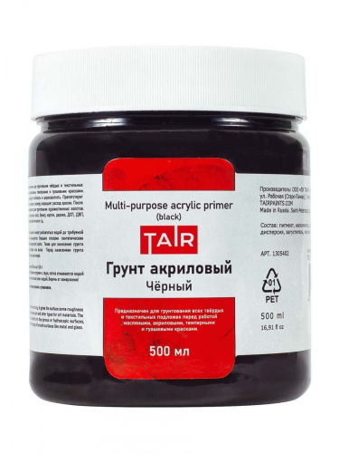 Грунт акриловый Таир 500 мл черный