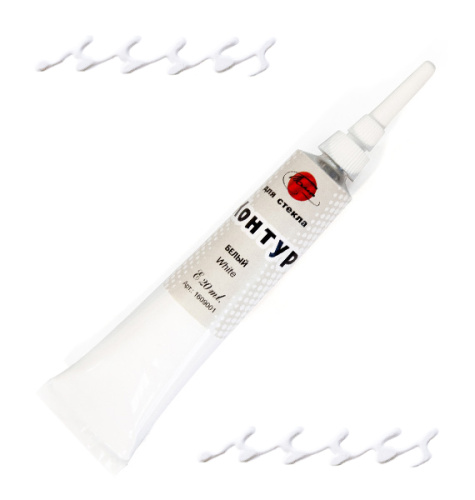 Контур по стеклу Таир 20 мл Белый