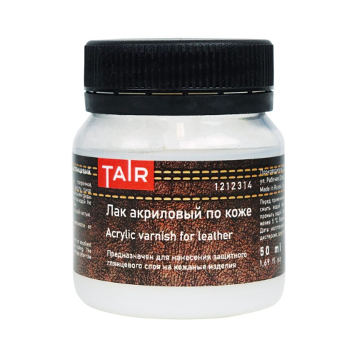 Лак для кожи Таир банка 50 мл, глянцевый