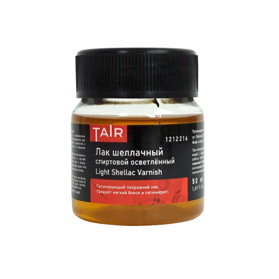 Лак шеллачный осветленный спиртовой, 50 мл
