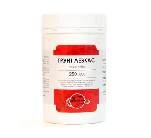 Грунт для дерева и картона "Левкас" Таир 250 мл белый