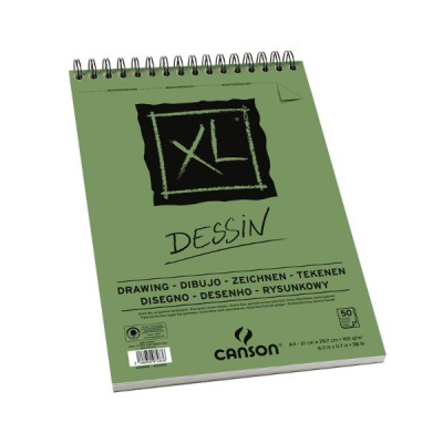 Альбом для графики на спирали Canson " XL Dessin" 21х29,7 см 50 л 160 г