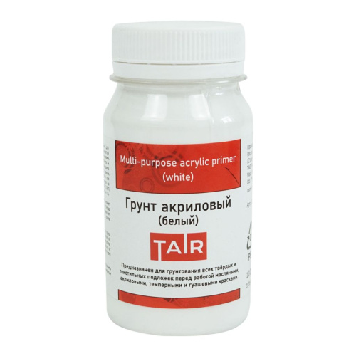 Грунт акриловый Таир 100 мл белый