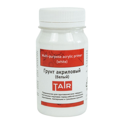 Грунт акриловый Таир 100 мл белый