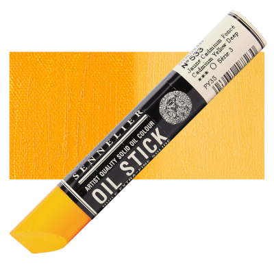 Масляная краска в форме пастели Sennelier "Oil Stick", кадмий желтый темный, средняя