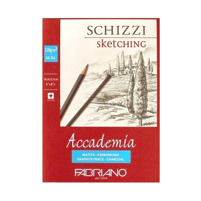 Блокнот-склейка для графики Fabriano "Accademia sketching" А5 50 л 120 г