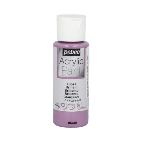 Акрил для декора Pebeo "Acrylic Paint" 59 мл, глянцевый, пурпурный