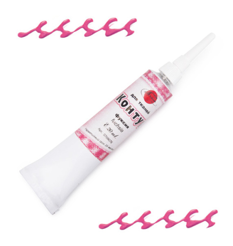 Контур по ткани ТАИР 20 мл Фуксия