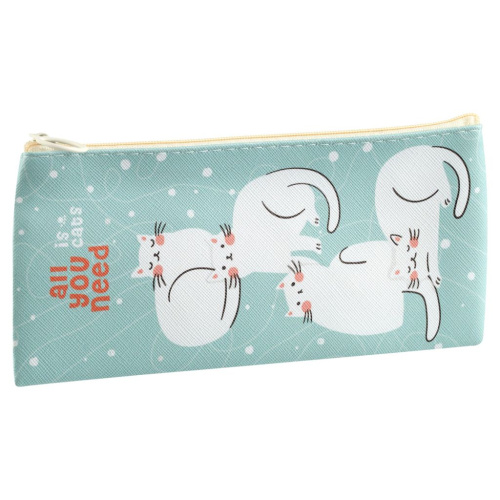 Пенал мягкий MESHU "All you need" 20х10 см, искусственная кожа