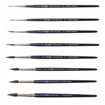 Кисть белка круглая Van Gogh "121" короткая ручка