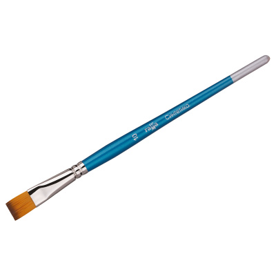 Кисть синтетика №10 плоская Гамма короткая ручка