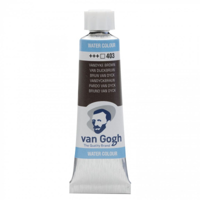 Акварель Talens "Van Gogh" 10 мл Ван-Дик коричневый / PBk6 / PR101