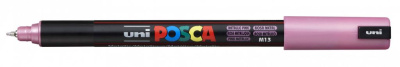 Маркер UNI "POSCA" PC-1MR, 0,7 мм, наконечник игольчатый, цвет розовый металлик