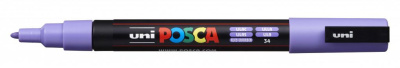 Маркер UNI "POSCA" PC-3M, 0,9-1,3 мм, наконечник пулевидный, №34 цвет сиреневый