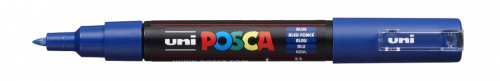 Маркер UNI "POSCA" PC-1M, 0,7 мм, наконечник пулевидный, цвет синий