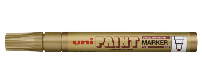 Маркер-краска Uni "Paint" PX-20, 2,2-2,8 мм, алюминиевый корпус, золото