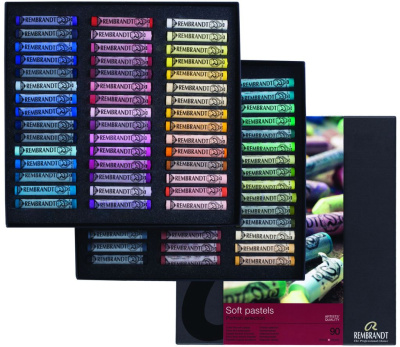 Набор сухой пастели Talens "Rembrandt" Портрет 90 цв, в картонной коробке