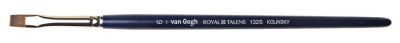 Кисть колонок №6 плоская укороченная Van Gogh "132S" короткая ручка