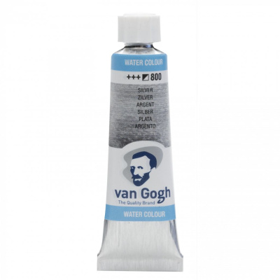 Акварель Talens "Van Gogh" 10 мл Серебряный / PW20 / PW15/ PW15 / PW15