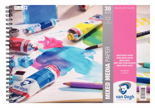 Альбом для смешанных техник на спирали Van Gogh Mix Media A3 30 л 300 г