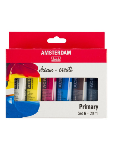 Набор акрила Talens "Amsterdam" Standart 6 цв*20 мл, стартовый