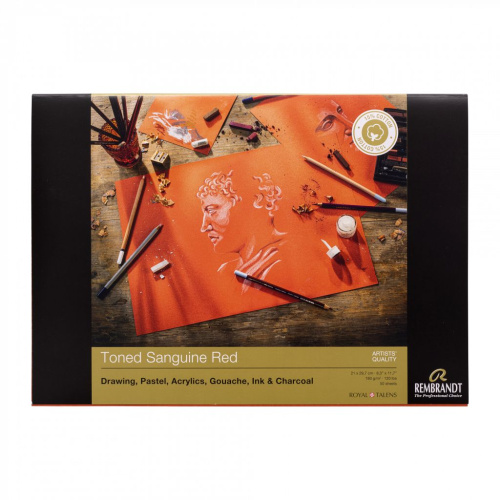 Альбом-склейка для пастели Talens "Rembrandt" красные тона, 21х29,7 см 30 л 160 г