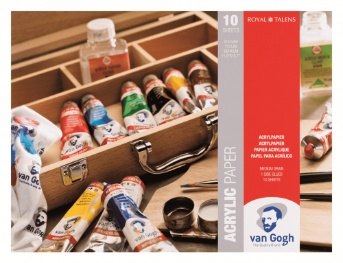 Альбом-склейка для акрила Talens "Van Gogh" 30х40 см 10 л 370 г