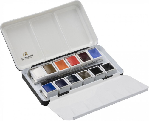 Набор акварели Talens "Rembrandt" Город 12 цв в металической коробке