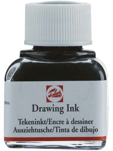 Чернила чертёжно-рисовальные Talens Drawing Ink 11 мл Чёрный