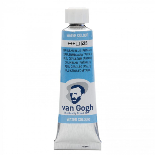 Акварель Talens "Van Gogh" 10 мл Лазурно-синий фталоцианин / PB15 / PW6