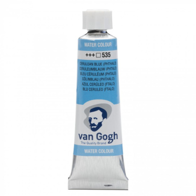 Акварель Talens "Van Gogh" 10 мл Лазурно-синий фталоцианин / PB15 / PW6