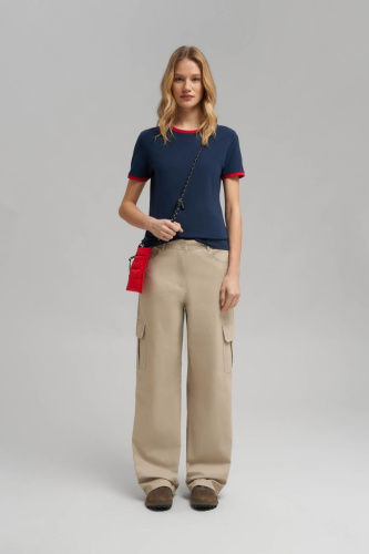 Футболка облегающего кроя из хлопкового джерси