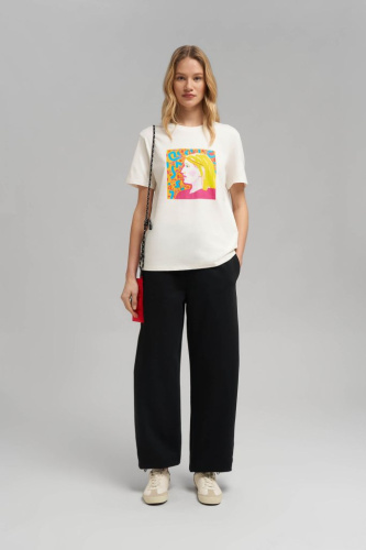 Футболка свободного кроя из хлопкового джерси