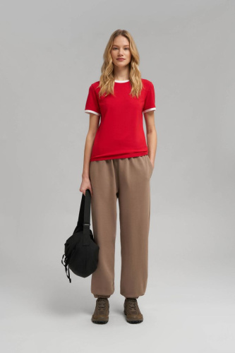 Футболка облегающего кроя из хлопкового джерси