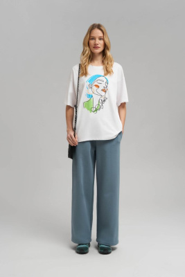 Футболка объемного кроя из хлопкового джерси