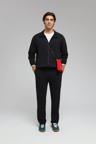 Толстовка на молнии с воротником-стойкой