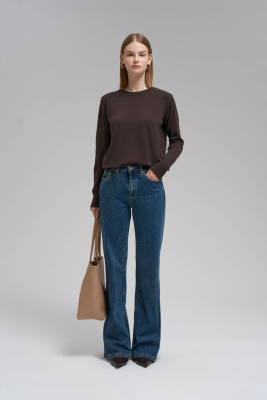 Джемпер полуприлегающего кроя из хлопка